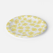 Assiettes En Carton Aquarelle Daffodil Ditzy Floral (Angle)