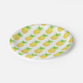 Assiettes En Carton Aquarelle d'ananas tropicale (Angle)