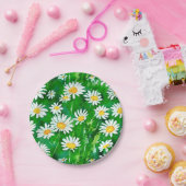 Assiettes En Carton Aquarelle dans un champ vert (Fête)