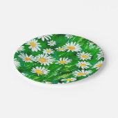 Assiettes En Carton Aquarelle dans un champ vert (Angle)