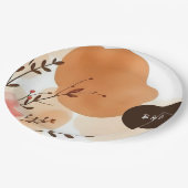 Assiettes En Carton aquarelle de automne rustique Flores (Angle)