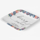 Assiettes En Carton Aquarelle de baies - texte de baies sucrées (Angulaire)