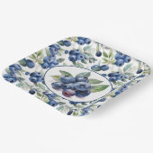 Assiettes En Carton Aquarelle de bleuets mignons (Angulaire)