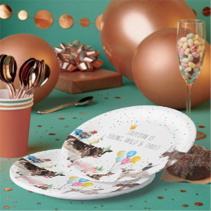 Assiettes En Carton Aquarelle de ferme moderne simple partie