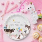 Assiettes En Carton Aquarelle de ferme moderne simple partie (Fête)