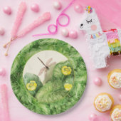 Assiettes En Carton aquarelle de nénuphar (Fête)