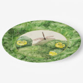 Assiettes En Carton aquarelle de nénuphar (Angle)