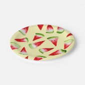 Assiettes En Carton Aquarelle de pastèque fruit mignon (Angle)
