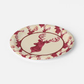 Assiettes En Carton Aquarelle Deer Antler (Angle)