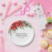 Assiettes En Carton Aquarelle d'hiver de Noël (Fête)