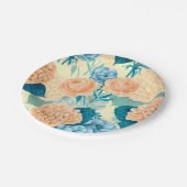 Assiettes En Carton Aquarelle du jardin de printemps (Angle)