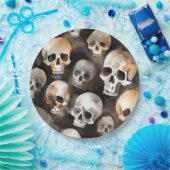 Assiettes En Carton Aquarelle éffrayante Halloween Plaque en papier (Fête)