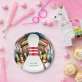 Assiettes En Carton Aquarelle enchantée Bowling personnalisé Anniversa (Fête)