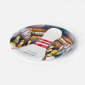 Assiettes En Carton Aquarelle enchantée Bowling personnalisé Anniversa (Angle)