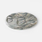 Assiettes En Carton Aquarelle Eucalyptus Verdure Feuille (Angle)