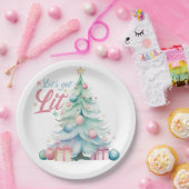 Assiettes En Carton Aquarelle Faisons un sapin de Noël (Fête)