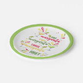 Assiettes En Carton Aquarelle festive Margarita (Angle)