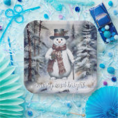 Assiettes En Carton Aquarelle Gnome (Fête)