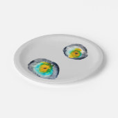 Assiettes En Carton aquarelle huîtres abstraites (Angle)