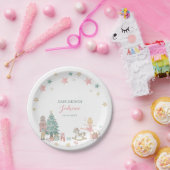 Assiettes En Carton Aquarelle Joyeux Noël Nutcracker Ballet bébé (Fête)