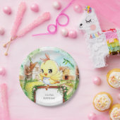 Assiettes En Carton Aquarelle Joyeux Poulet Anniversaire (Fête)