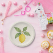 Assiettes En Carton Aquarelle Lemon Anniversaire (Fête)
