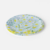 Assiettes En Carton Aquarelle. Les fleurs du champ. Chamomille (Angle)