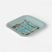 Assiettes En Carton Aquarelle magique "Je jure solennellement" (Angulaire)