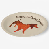 Assiettes En Carton Aquarelle mignonne Chien, Plaques papier personnal (Angle)