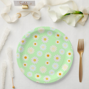 Assiettes En Carton Aquarelle mignonne Couleur arc-en-ciel Motif margu