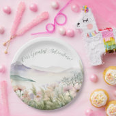 Assiettes En Carton Aquarelle moderne (Fête)