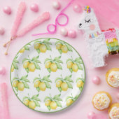 Assiettes En Carton Aquarelle Motif citron vert simple (Fête)