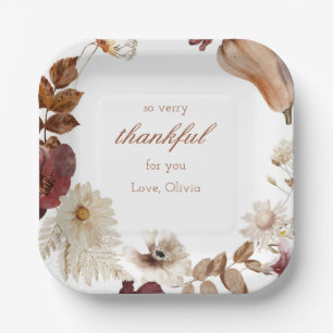 Assiettes En Carton Aquarelle Neutre Citrouille Rustique Plaque de la 
