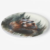 Assiettes En Carton Aquarelle Oears Rustic Wilderness Mariage (Angle)