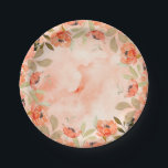 Assiettes En Carton Aquarelle Orange Fleurs<br><div class="desc">De belles fleurs d'aquarelle orange et d'élégants feuilles mettent en valeur ces plaques en papier - parfait pour les douches nuptiales,  les fêtes d'anniversaire et plus encore. CORRESPONDANCE d'objets dans notre collection.</div>