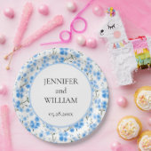 Assiettes En Carton Aquarelle Oubliez-moi la fête du mariage (Fête)