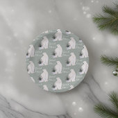 Assiettes En Carton Aquarelle Ours polaire Motif sapin de Noël