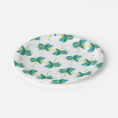 Assiettes En Carton Aquarelle Palm Arbre Plaques papier Motif (Angle)