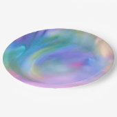 Assiettes En Carton Aquarelle Pastel Rainbow - Toutes les options (Angle)