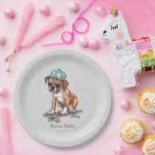 Assiettes En Carton Aquarelle Plaque en papier (Fête)