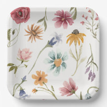 Aquarelle Plaques de papier floral