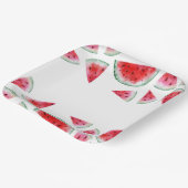 Assiettes En Carton Aquarelle Plaques en papier pastèque (Angulaire)