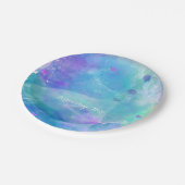 Assiettes En Carton Aquarelle Queue de sirène Anniversaire fête Person (Angle)