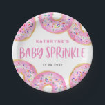 Assiettes En Carton Aquarelle rose arroser beignets Bébé arroser<br><div class="desc">Ajoutez un accent mignon à votre paysage de table d'évènement avec ces plaques personnalisables en papier d'arrosage pour bébé. Elles sont pourvues de beignets vitrés rose aquarelle avec des arrosages colorés. Ces assiettes en papier saupoudré de beignes roses sont parfaites pour It's a Girl baby showers. Personnalisez en ajoutant vos...</div>