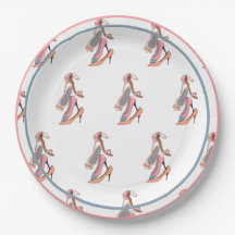 Aquarelle rose mignonne Diva Glam Stilettos