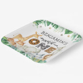 Assiettes En Carton Aquarelle Safari Animaux Wild One Birthday Paper (Angulaire)