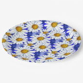 Assiettes En Carton Aquarelle sur Denim Blue (Angle)