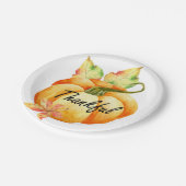 Assiettes En Carton Aquarelle Thanksgiving (Angle)