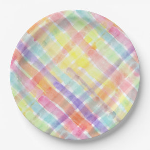 Assiettes En Carton Aquarelle transparente Motif par stockeman