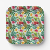 Assiettes En Carton Aquarelle tropicale (Recto)